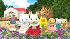 Pôster oficial do anime Sylvanian Families: Freya's Happy Diary em português