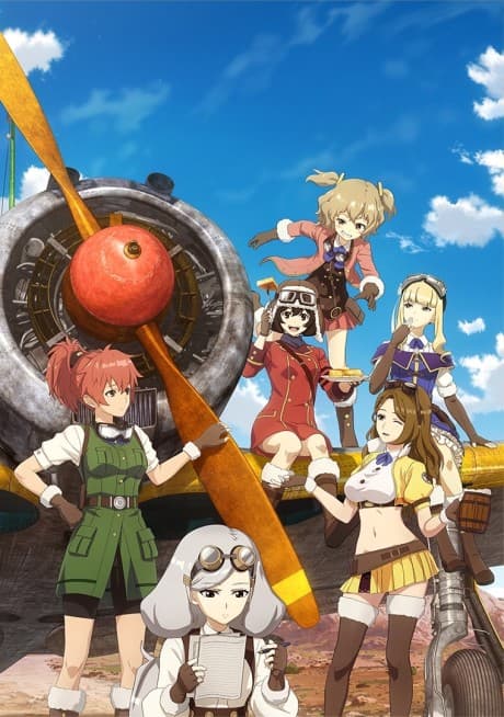 Pôster oficial do anime Kouya no Kotobuki Hikoutai em português