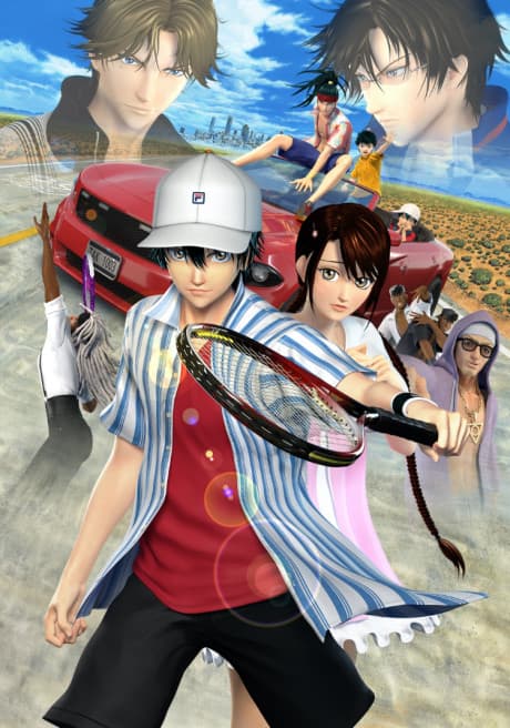 Pôster oficial do anime Ryoma! The Prince of Tennis em português