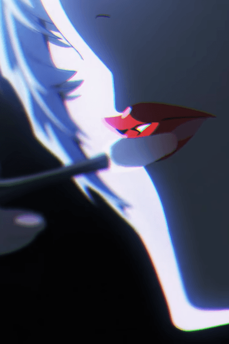 Pôster oficial do anime Evangelion x KATE CM em português