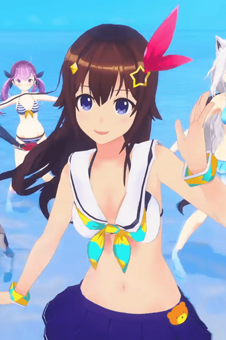 Pôster oficial do anime Shiny Smily Story em português