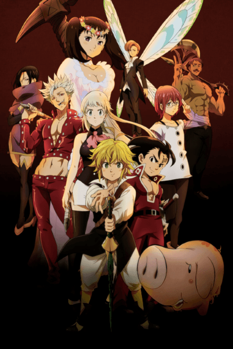 Pôster oficial do anime The Seven Deadly Sins: Cursed by Light em português