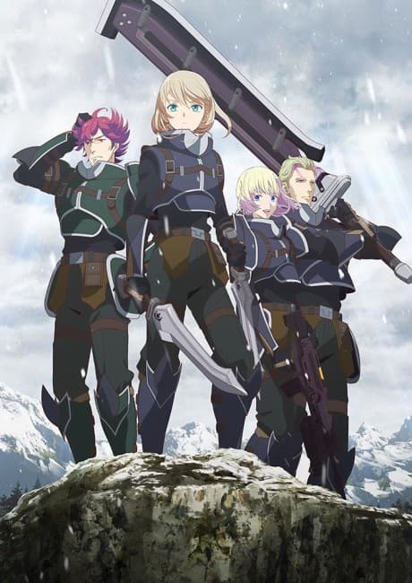 Pôster oficial do anime The Legend of Heroes: Trails of Cold Steel - Northern War em português