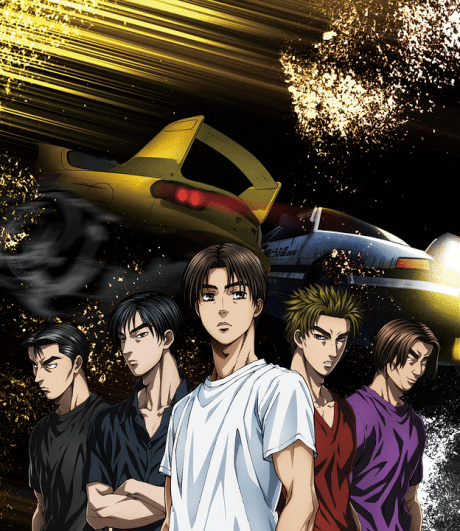 Pôster oficial do anime New Initial D Movie: BATTLE DIGEST em português