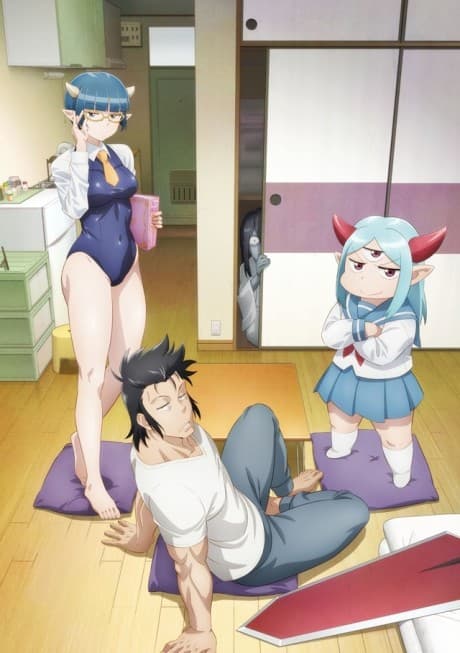Pôster oficial do anime Lv1 Maou to One Room Yuusha em português