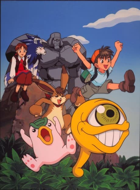 Pôster oficial do anime Monster Rancher em português