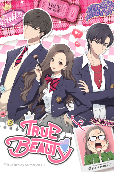 Pôster oficial do anime Beleza Verdadeira em português