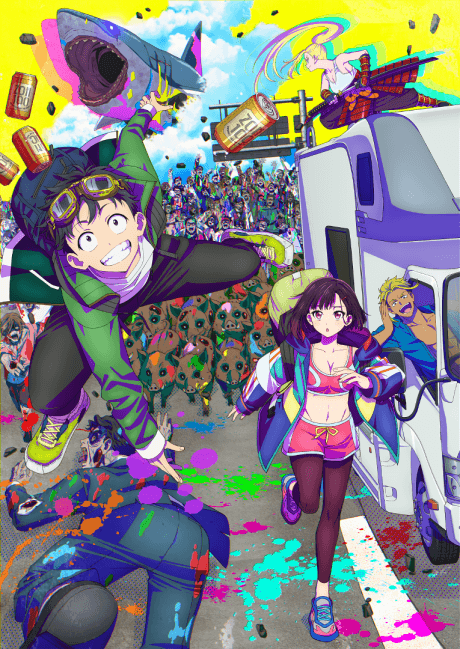 Pôster oficial do anime 100 Coisas para Fazer Antes de Virar Zumbi em português