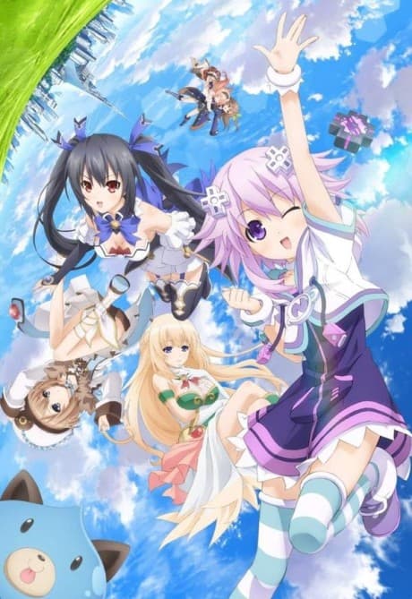 Pôster oficial do anime Choujigen Game Neptune: The Animation em português