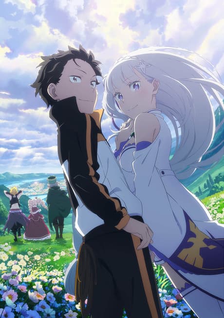 Pôster oficial do anime Re:ZERO -Starting Life in Another World- 3ª Temporada em português
