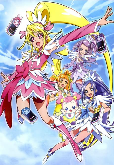 Pôster oficial do anime Dokidoki! Precure em português