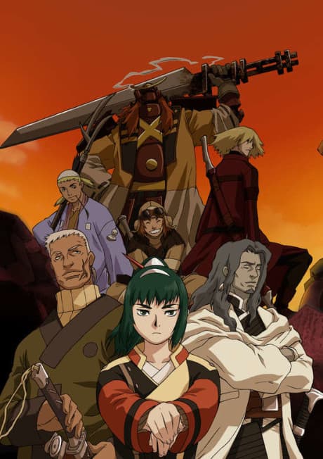Pôster oficial do anime Samurai 7 em português
