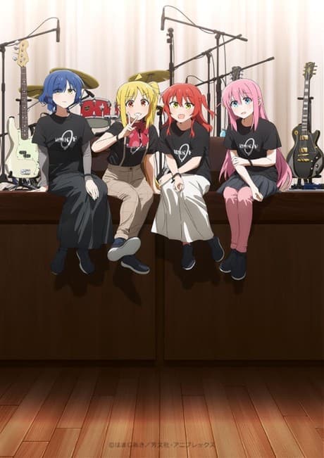 Pôster oficial do anime BOCCHI THE ROCK! Recap Parte 2 em português