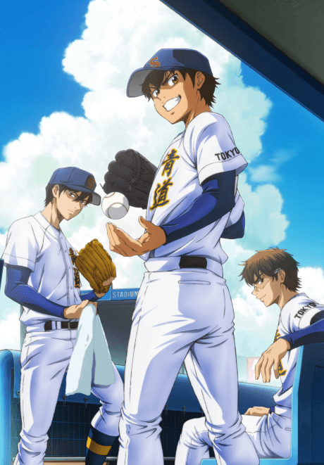 Pôster oficial do anime Ace of the Diamond act II -2ª Temporada- em português