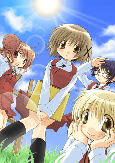 Pôster oficial do anime Hidamari Sketch em português