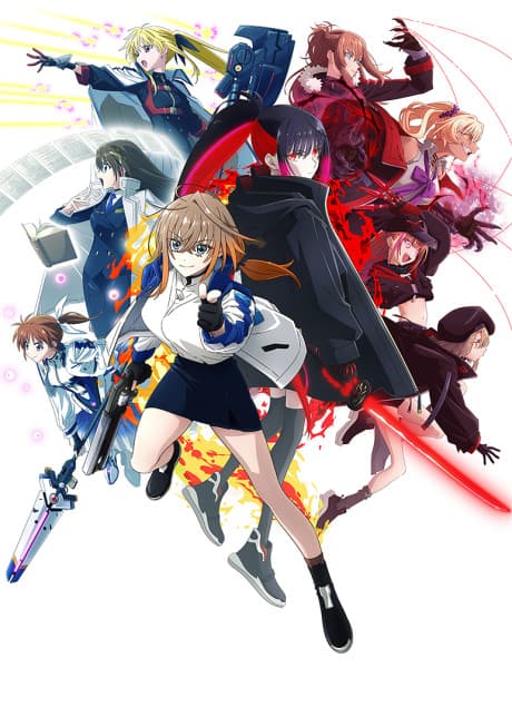 Pôster oficial do anime Magical Girl Lyrical Nanoha EXCEEDS Gun Blaze Vengeance em português