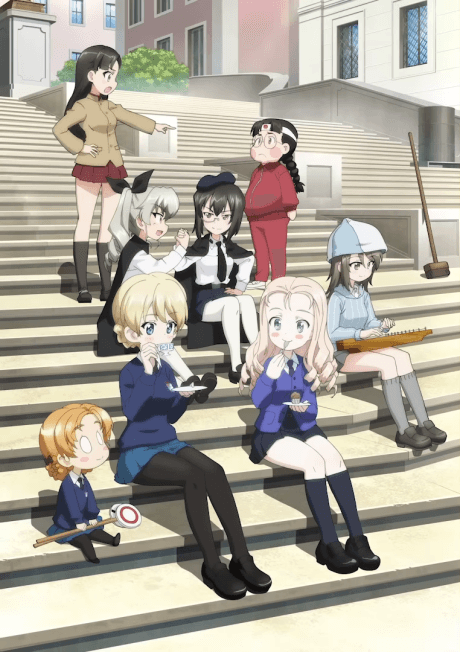 Pôster oficial do anime Girls und Panzer: Motto Love Love Sakusen desu! em português