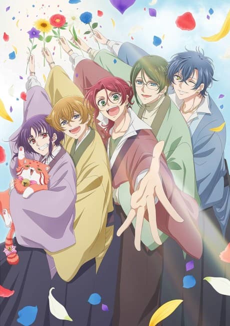 Pôster oficial do anime Cute High Earth Defense Club HIGH COLLAR! em português