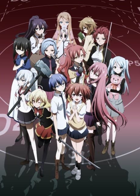 Pôster oficial do anime Akuma no Riddle em português