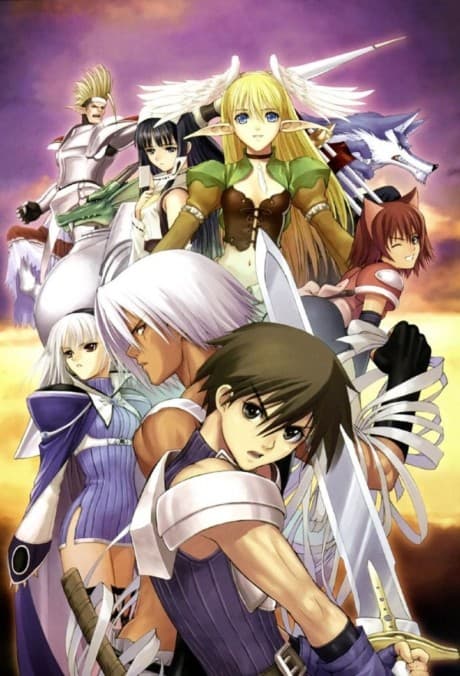 Pôster oficial do anime Shining Tears X Wind em português