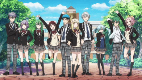 Pôster oficial do anime Yamada-kun to 7-nin no Majo (ONA) em português