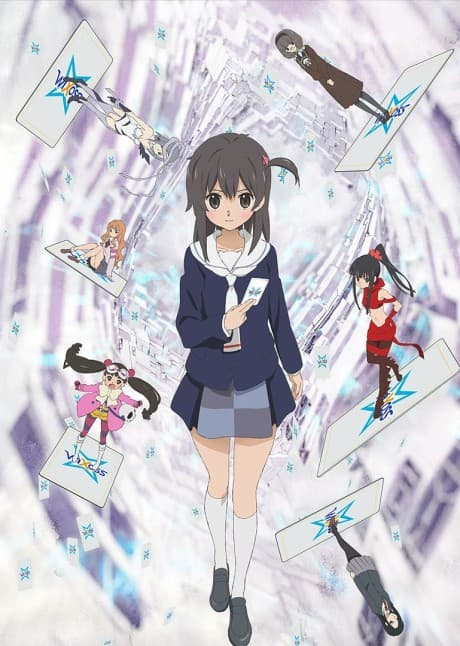 Pôster oficial do anime Selector Infected WIXOSS em português