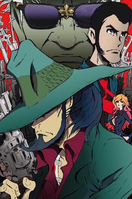 Pôster oficial do anime Lupin III: A Tumba de Jigen em português