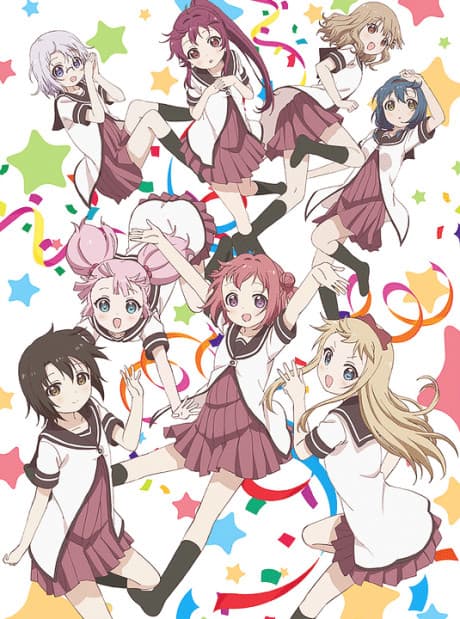 Pôster oficial do anime YuruYuri 3ª Temporada em português