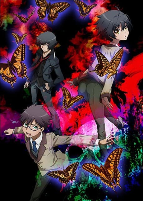 Pôster oficial do anime Ranpo Kitan: Game of Laplace em português