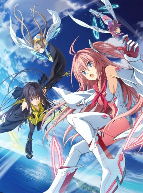 Pôster oficial do anime Ao no Kanata no Four Rhythm em português
