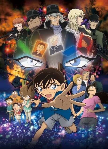 Pôster oficial do anime Case Closed: The Darkest Nightmare em português