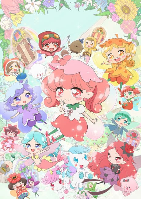 Pôster oficial do anime Rilu Rilu Fairilu: Yousei no Door em português