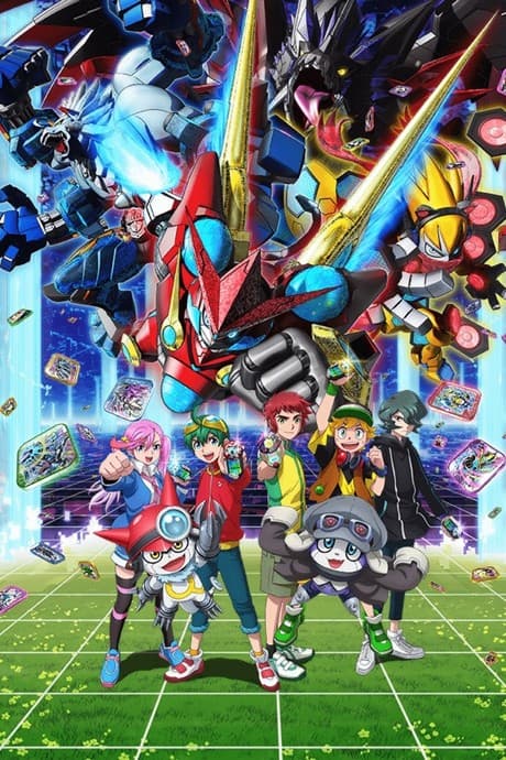 Pôster oficial do anime Digimon Universe App Monsters em português