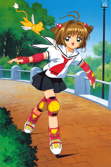 Pôster oficial do anime Cardcaptor Sakura: Suteki Desu wa, Sakura-chan! Tomoyo no Cardcaptor Sakura Katsuyaku Video Nikki! em português