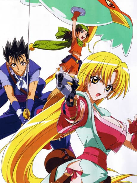Pôster oficial do anime Grenadier: Hohoemi No Senshi em português