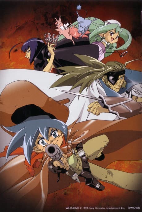 Pôster oficial do anime Wild Arms: Twilight Venom em português