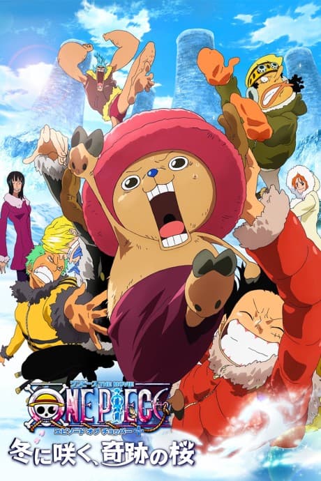 Pôster oficial do anime One Piece: Flor do Inverno, Milagre da Cerejeira em português