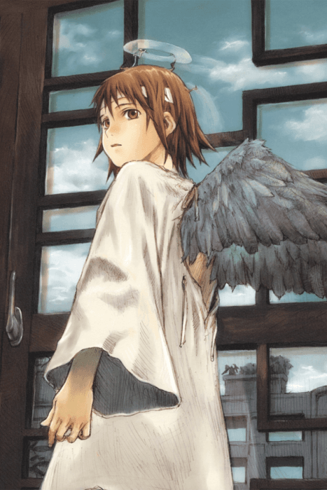 Pôster oficial do anime Haibane Renmei em português