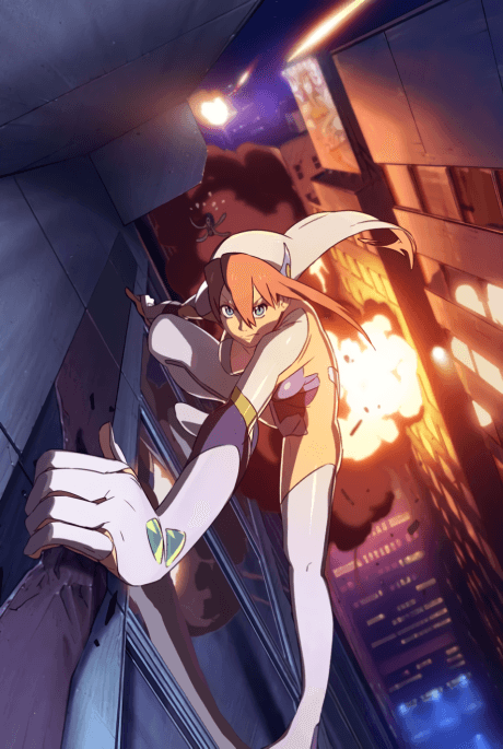 Pôster oficial do anime Birdy the Mighty Decode em português