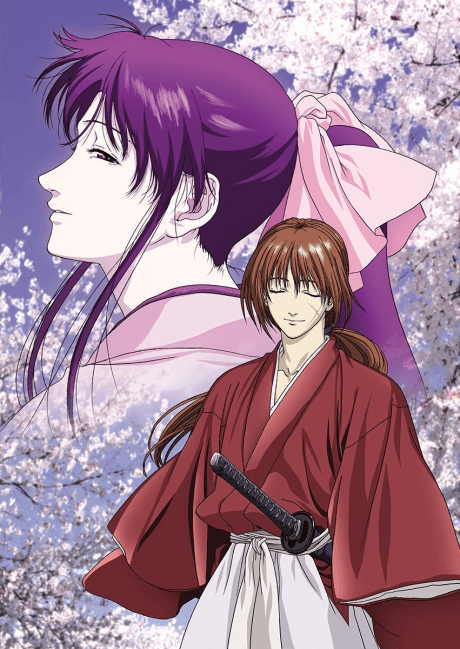 Pôster oficial do anime Samurai X: Reflection em português