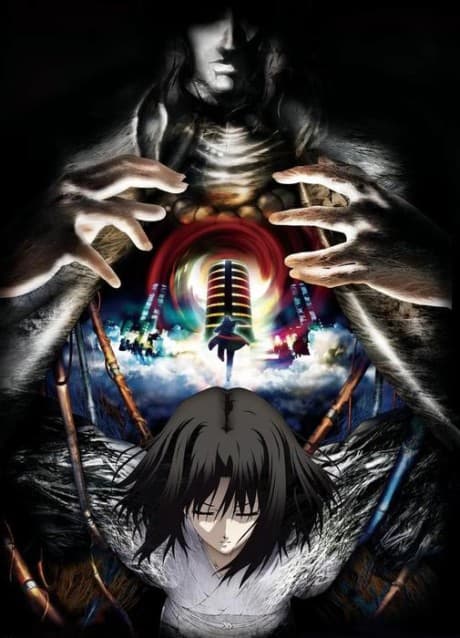 Pôster oficial do anime The Garden of Sinners: Espiral do Paradoxo em português