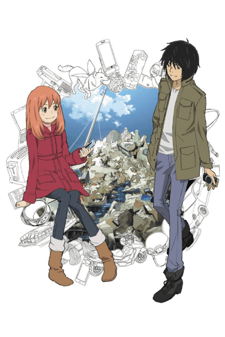 Pôster oficial do anime Higashi No Eden em português