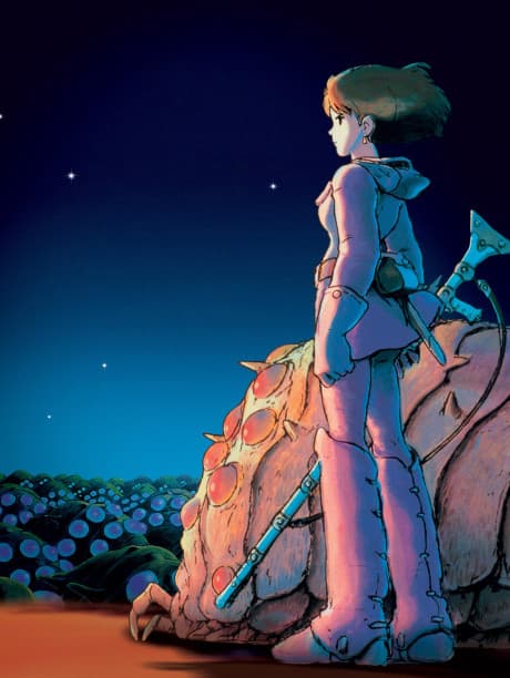 Pôster oficial do anime Nausicaä do Vale do Vento em português