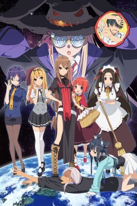 Pôster oficial do anime Ookami-san to Shichinin no Nakama-tachi em português