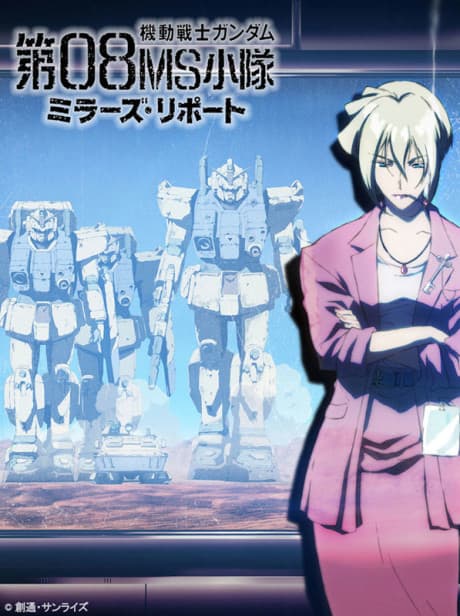Pôster oficial do anime Mobile Suit Gundam: The 08th MS Team - Miller's Report em português