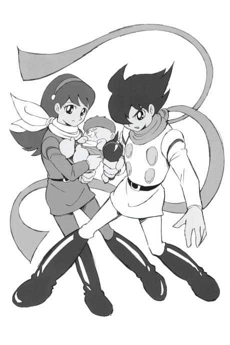 Pôster oficial do anime Cyborg 009 em português