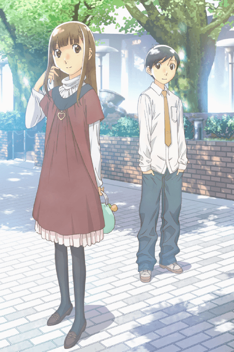 Pôster oficial do anime Hourou Musuko em português