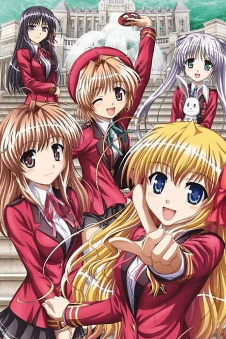Pôster oficial do anime Fortune Arterial: Akai Yakusoku em português