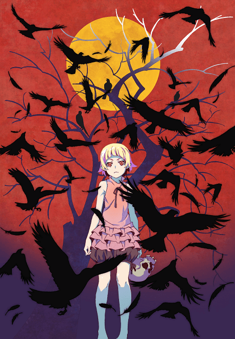Pôster oficial do anime Kizumonogatari Part 1: Tekketsu em português
