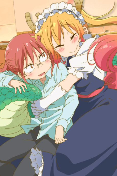 Pôster oficial do anime Miss Kobayashi's Dragon Maid: Valentines and Hot Springs! (Please Don't Get Your Hopes Up) em português